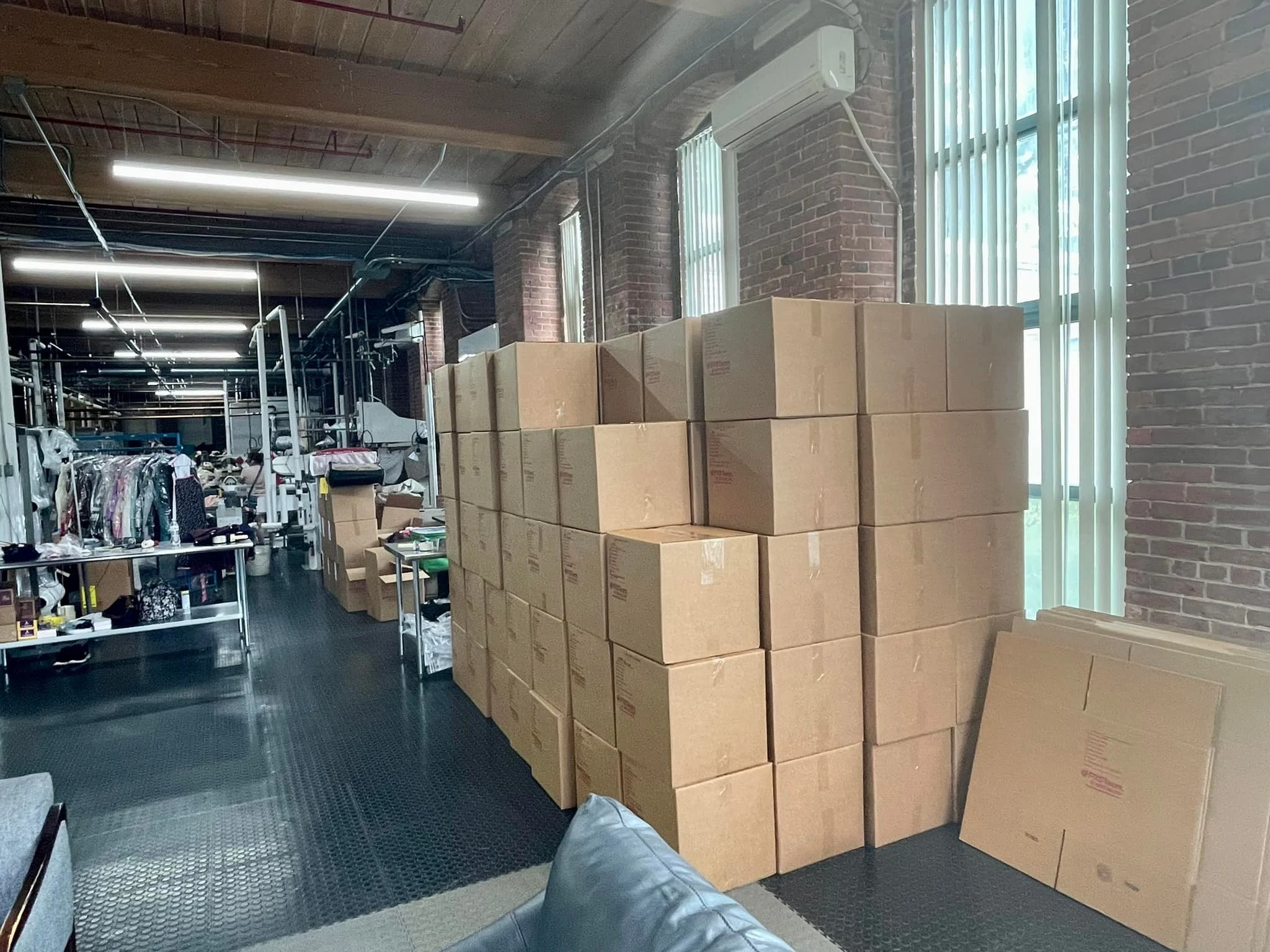 FRSTeam New England trucks used for contents pack-out, transport, and secure storage during restoration work